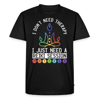 Ganzheitlicher Reiki Und Chakra - T-shirt Premium bio Homme - noir - Devant - Nico (187cm)