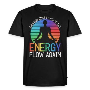 Reikiemeister Reiki Praktizierender - T-shirt Premium bio Homme - noir - Devant - Nico (187cm)