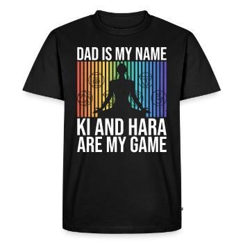 Energie Vater Und Reiki Praktizierender Papa - T-shirt Premium bio Homme - noir - Devant - Nico (187cm)