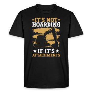 Schwermaschinenbediener Bagger Sandbagger - T-shirt Premium bio Homme - noir - Devant - Nico (187cm)