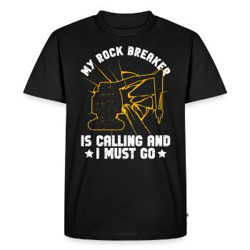 Bagger Sandbagger - T-shirt Premium bio Homme - noir - Devant - Nico (187cm)