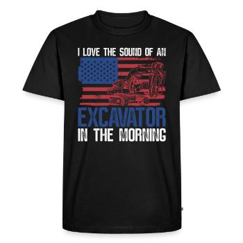 Bagger Baggern Sandbagger - T-shirt Premium bio Homme - noir - Devant - Nico (187cm)