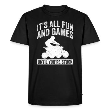Quad Quadfahrer - T-shirt Premium bio Homme - noir - Devant - Nico (187cm)