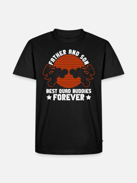 Quad Vater Quadfahrer - Men's Premium Organic T-Shirt - black
