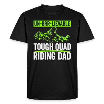 Quad Fahrender Vater Quad Papa - Men's Premium Organic T-Shirt - black - Front - Nico (187cm)