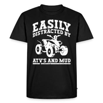 Quadfahren Quad - Men's Premium Organic T-Shirt - black - Front - Nico (187cm)