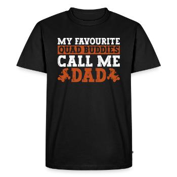 Quad Fahrender Vater Und Quad Fahrender Papa - Men's Premium Organic T-Shirt - black - Front - Nico (187cm)