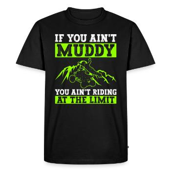 Quad Quadriding - Men's Premium Organic T-Shirt - black - Front - Nico (187cm)
