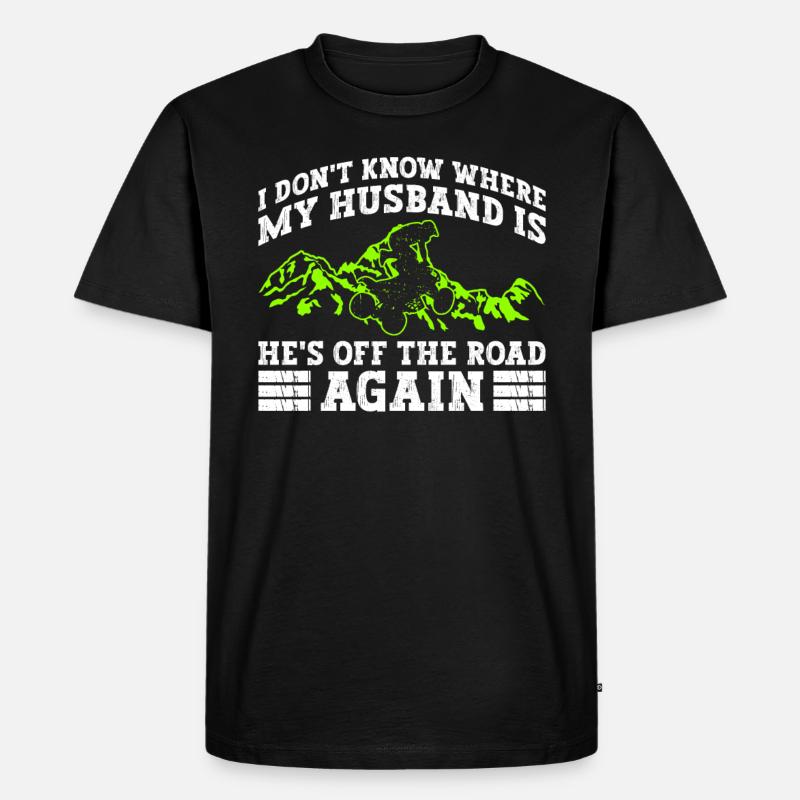 Quadfahrer Quad - Männer Premium Bio T-Shirt - Schwarz