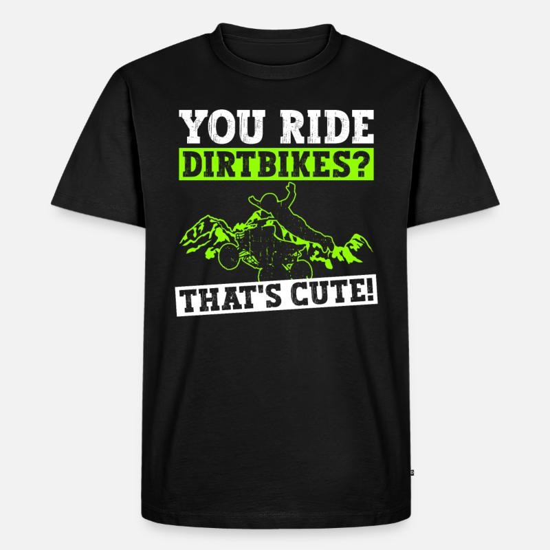 Quadfahrer Quad - Männer Premium Bio T-Shirt - Schwarz