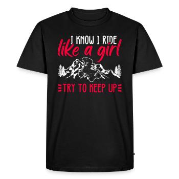 Quad Girl Quadfahrer Fraue - T-shirt Premium bio Homme - noir - Devant - Nico (187cm)