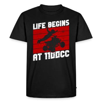 Quad Quadfahrer - T-shirt Premium bio Homme - noir - Devant - Nico (187cm)