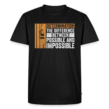 Stabhochspringer Stabhochspringen - Men's Premium Organic T-Shirt - black - Front - Nico (187cm)