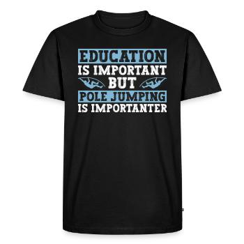 Stabhochspringer Stabhochsprung - Men's Premium Organic T-Shirt - black - Front - Nico (187cm)