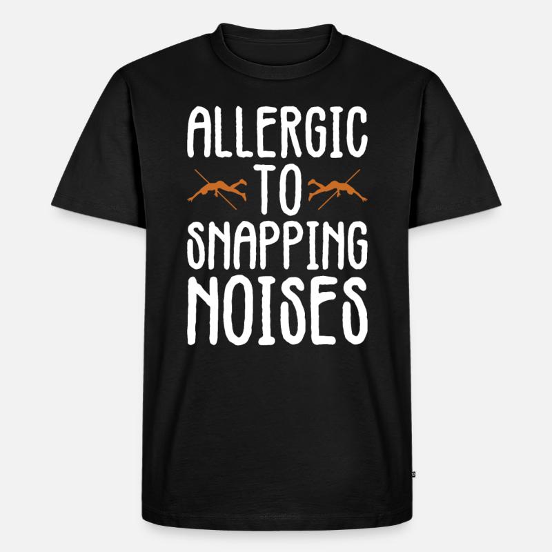 Stabspringer Und Stabhochsprung - Männer Premium Bio T-Shirt - Schwarz