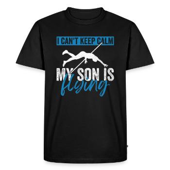 Stabhochspringer Mama Stabhochspringen - Men's Premium Organic T-Shirt - black - Front - Nico (187cm)