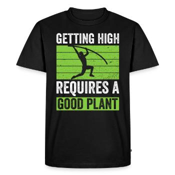 Stabhochspringer Stabhochsprung - Männer Premium Bio T-Shirt - Schwarz - Vorne - Nico (187cm)