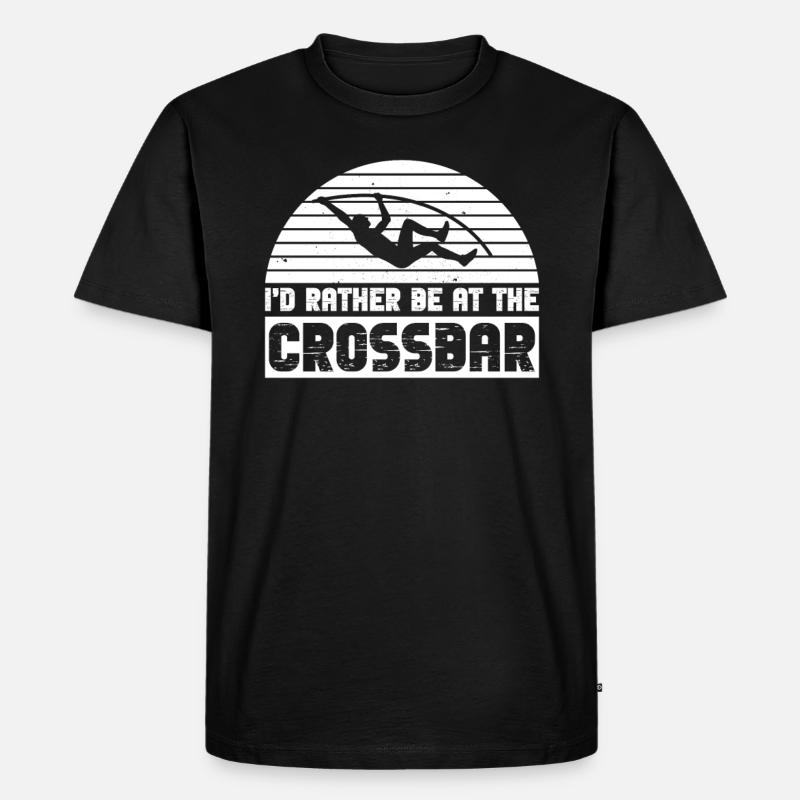 Stabhochspringen - Männer Premium Bio T-Shirt - Schwarz