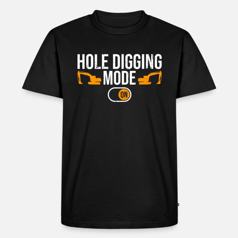 Baggerbagger Baggerfahrern Bagger - Men's Premium Organic T-Shirt - black