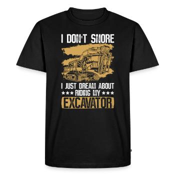 Bagger Baggern Baggerfahrer - T-shirt Premium bio Homme - noir - Devant - Nico (187cm)