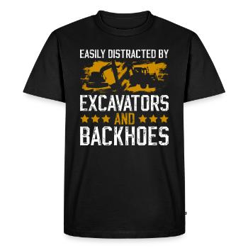 Baggerfahrer Und Bagger - T-shirt Premium bio Homme - noir - Devant - Nico (187cm)
