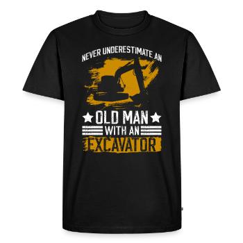 Baggerfahrer Bagger Schwermaschinenführer - T-shirt Premium bio Homme - noir - Devant - Nico (187cm)
