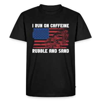 Baggerbagger Bagger USA Baggerfahrer - Men's Premium Organic T-Shirt - black - Front - Nico (187cm)