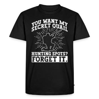 Wachteljäger Wachtel - T-shirt Premium bio Homme - noir - Devant - Nico (187cm)