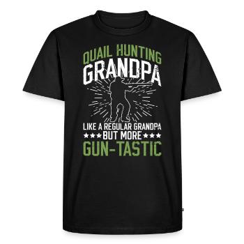 Wachteljäger Opa Wachtel Jäger - T-shirt Premium bio Homme - noir - Devant - Nico (187cm)