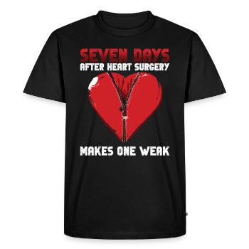 Bypass Herz Herztransplantation - Men's Premium Organic T-Shirt - black - Front - Nico (187cm)