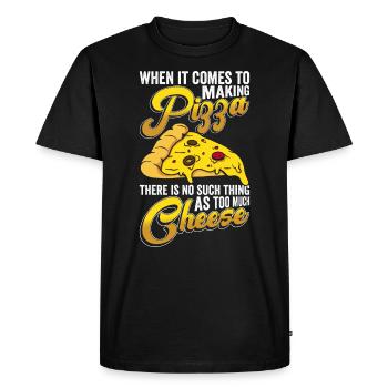 Pizza Pizzabacken Käsepizza - T-shirt Premium bio Homme - noir - Devant - Nico (187cm)