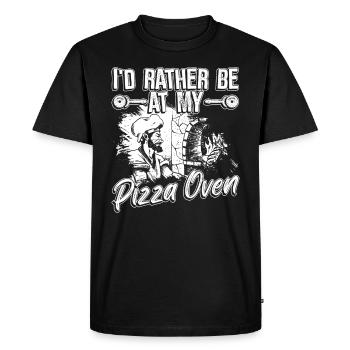 Pizza Pizzabacken Pizzabäcker - T-shirt Premium bio Homme - noir - Devant - Nico (187cm)