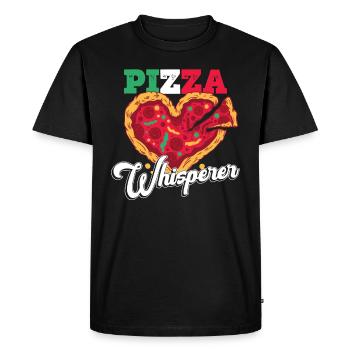 Pizza Whisperer Pizzabäcker Pizzaolo - T-shirt Premium bio Homme - noir - Devant - Nico (187cm)