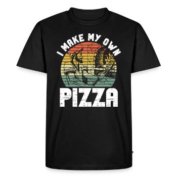 Pizza Pizzabäcker - T-shirt Premium bio Homme - noir - Devant - Nico (187cm)