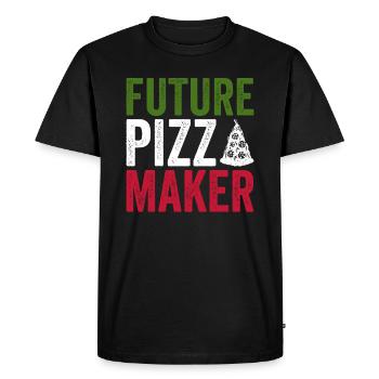 Pizza Future pizzabäcker Angehender Pizzaexperte - T-shirt Premium bio Homme - noir - Devant - Nico (187cm)