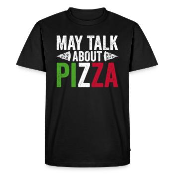 Italieneischer Pizzabäcker Pizza Expert - T-shirt Premium bio Homme - noir - Devant - Nico (187cm)