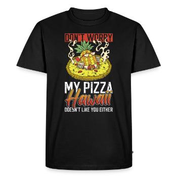 Pizza Hawaii Liebhaber Pizzabäcker - T-shirt Premium bio Homme - noir - Devant - Nico (187cm)