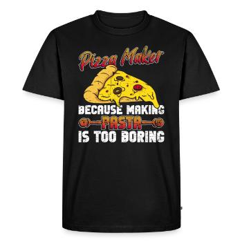 Pizza Pizzabäcker Pizzaolo - T-shirt Premium bio Homme - noir - Devant - Nico (187cm)