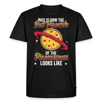 Pizza World’s Best Pizzaiolo Pizzabäcker - T-shirt Premium bio Homme - noir - Devant - Nico (187cm)