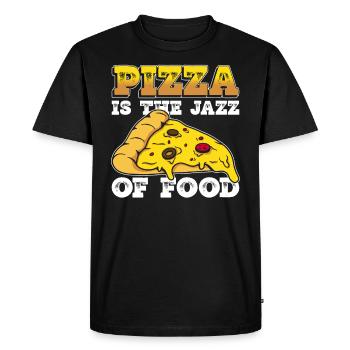 Pizza Für Pizzahersteller, Die Pizza -Produktion - Men's Premium Organic T-Shirt - black - Front - Nico (187cm)