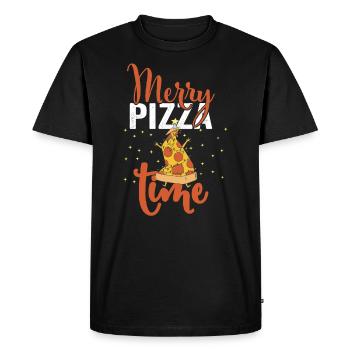 Pizza Experte Pizzabäcker Weihnachten - T-shirt Premium bio Homme - noir - Devant - Nico (187cm)