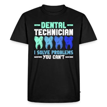 Zahntechniker Zahnklinik - T-shirt Premium bio Homme - noir - Devant - Nico (187cm)