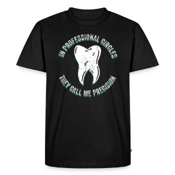 Zahntechniker - T-shirt Premium bio Homme - noir - Devant - Nico (187cm)