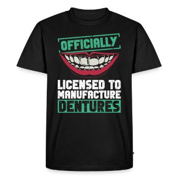 Zahntechniker - T-shirt Premium bio Homme - noir - Devant - Nico (187cm)