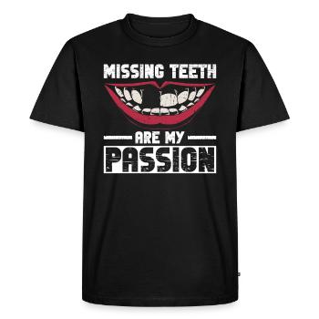 Zahntechniker Kieferorthopädietechniker - T-shirt Premium bio Homme - noir - Devant - Nico (187cm)