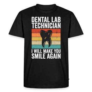 Zahntechniker Im Dentallabor Zahntechnik - T-shirt Premium bio Homme - noir - Devant - Nico (187cm)