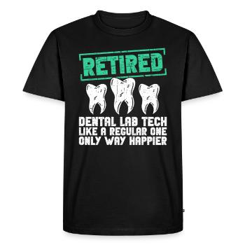 Zahntechniker Ruhestand Zahntechnik Rente - T-shirt Premium bio Homme - noir - Devant - Nico (187cm)
