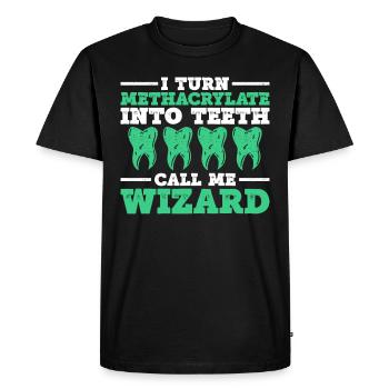 Zahntechniker Kieferorthopädie - T-shirt Premium bio Homme - noir - Devant - Nico (187cm)
