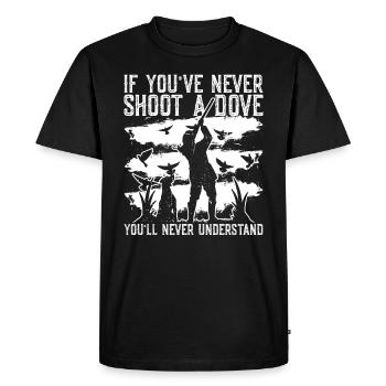 Taubenjagd Taubenjäger Taube Vogeljagd - T-shirt Premium bio Homme - noir - Devant - Nico (187cm)