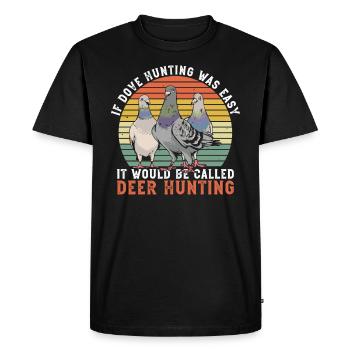 Taubenjagd Jäger Taubenjäger Vogeljagd - T-shirt Premium bio Homme - noir - Devant - Nico (187cm)